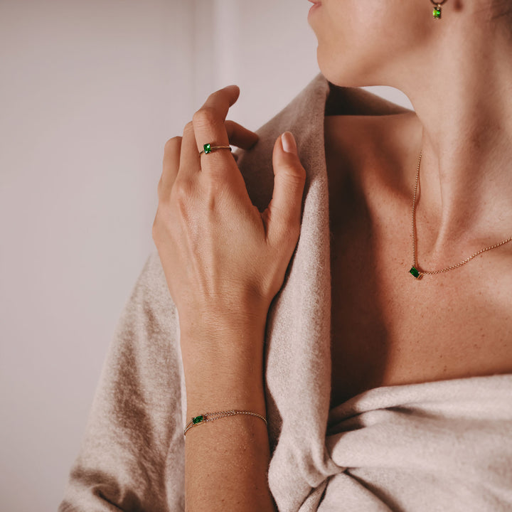 Ring "Green Elegance"