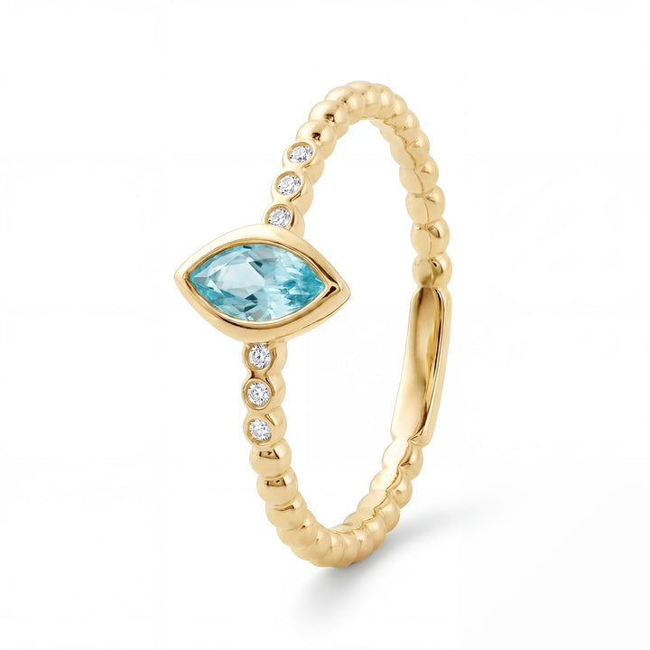 Ring "Aquablue Bubble"