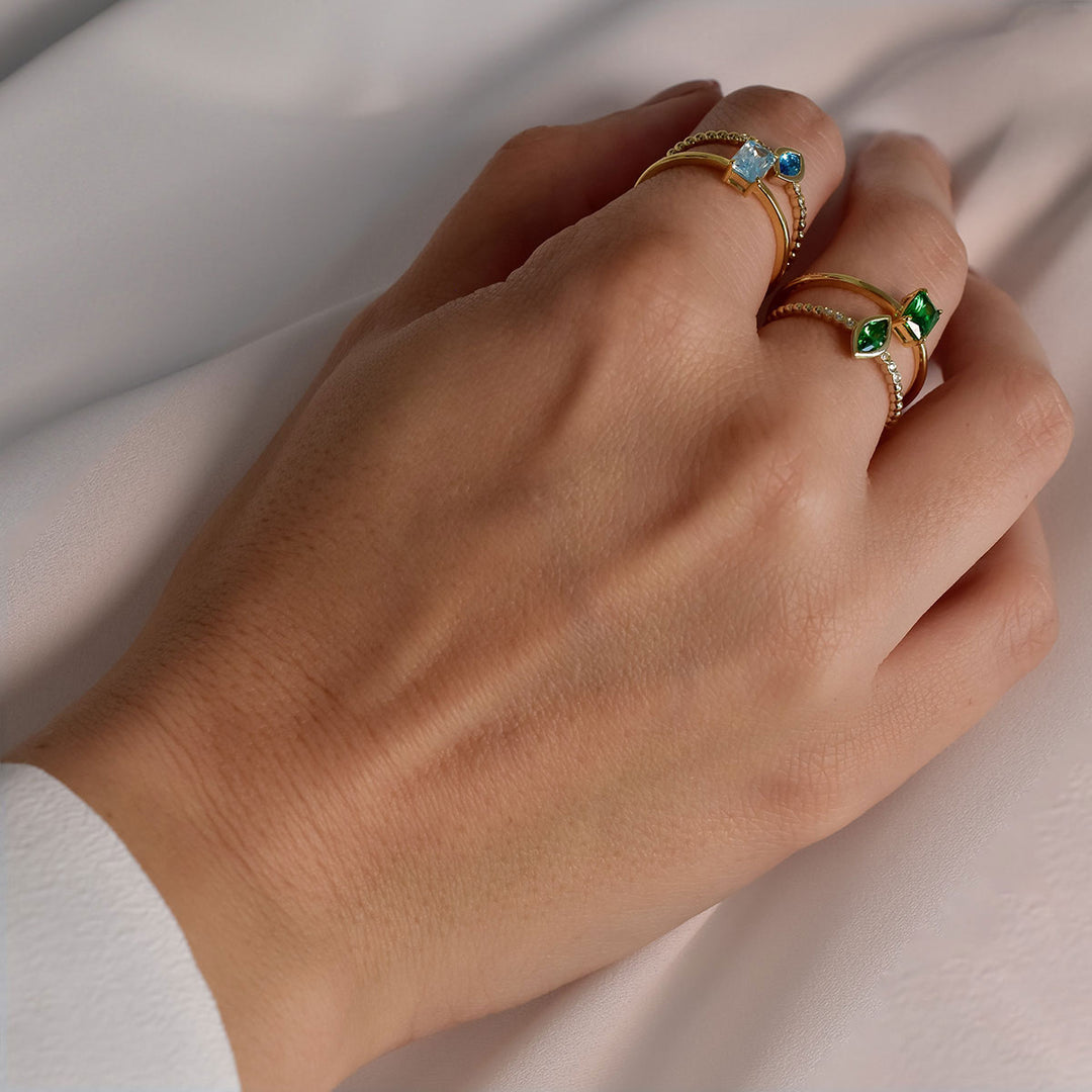 Ring "Green Elegance"