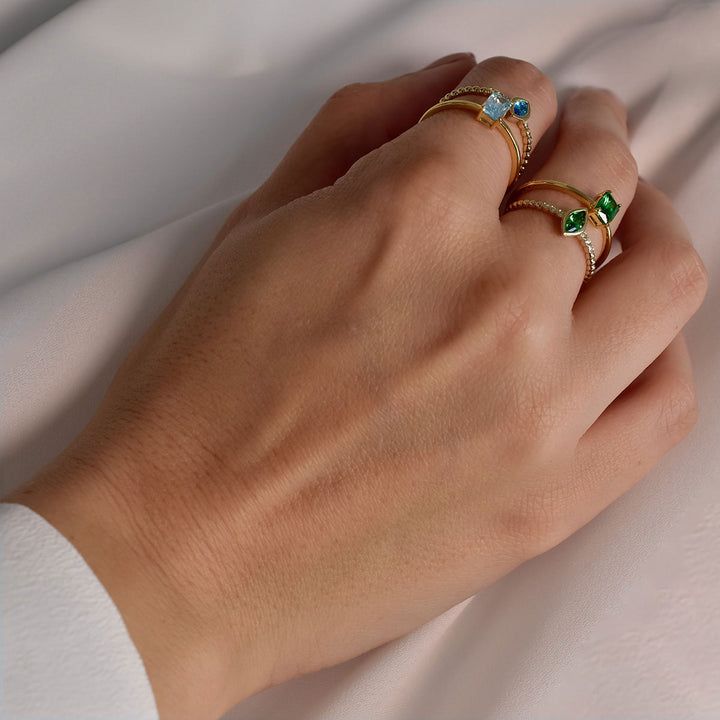 Ring "Green Elegance"