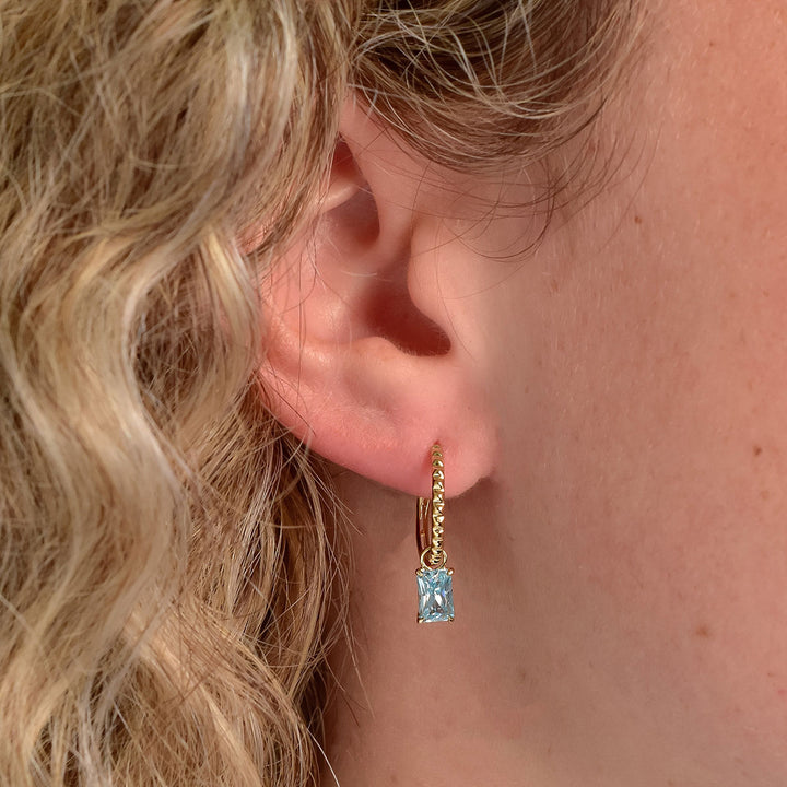 Earring for charms "Zigzag"