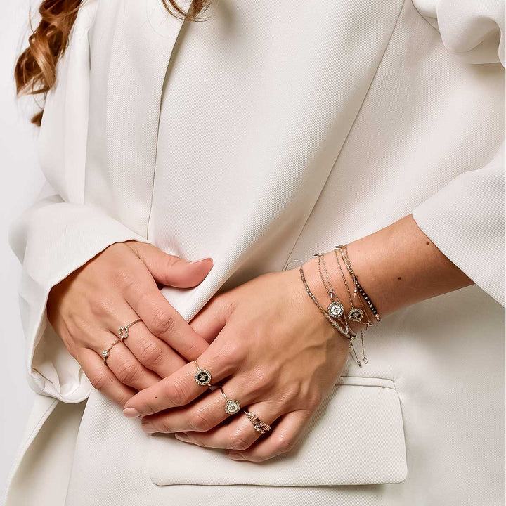 Armband "Star shine white"