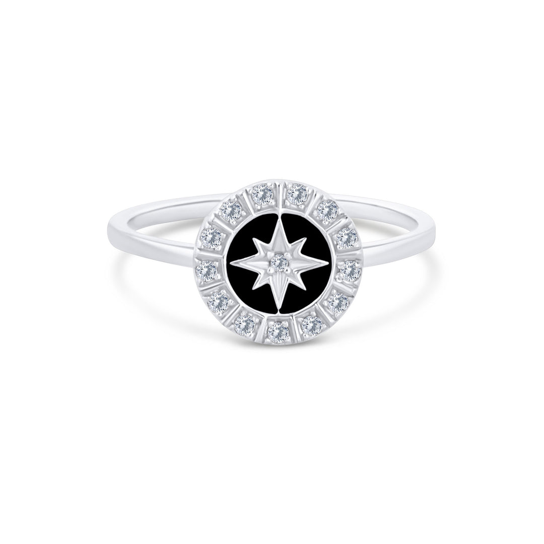 Ring "Star shine black"