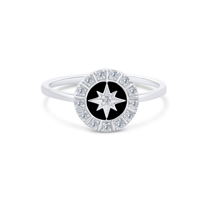 Ring "Star shine black"