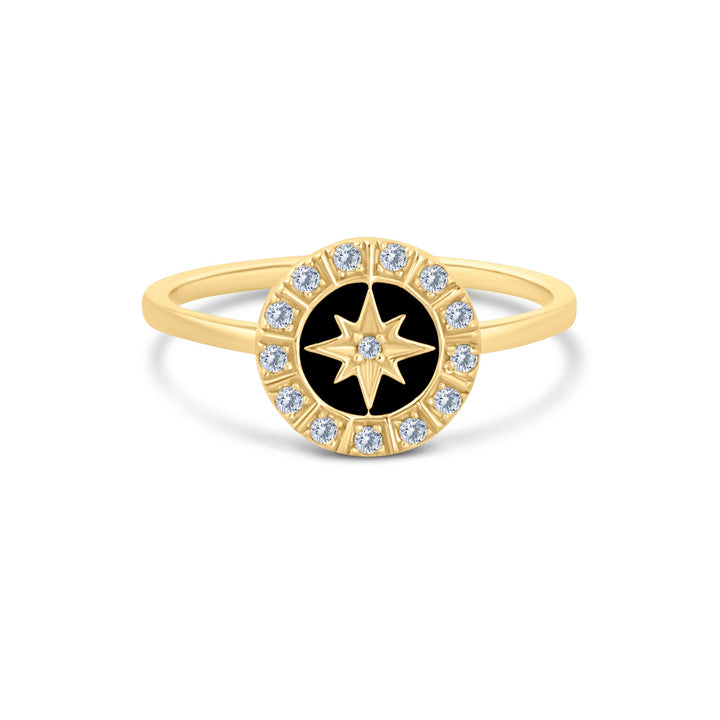 Ring "Star shine black"