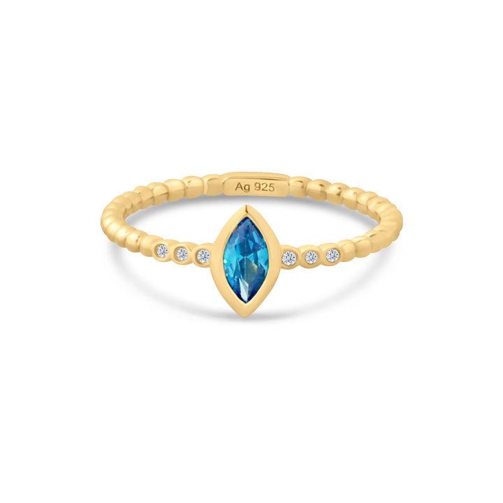 Ring "Aquablue Bubble"