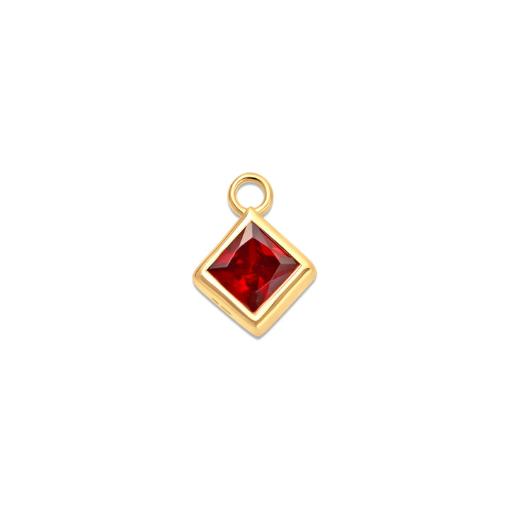 Charm for earrings "Rubino"
