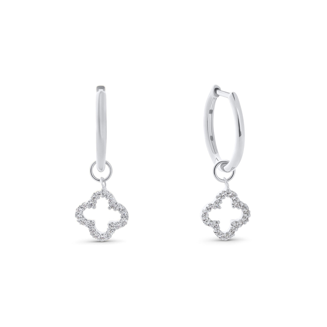 Stud earrings "Sparkle Clover"