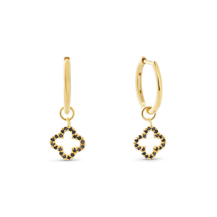 Stud earrings "Sparkle Clover"