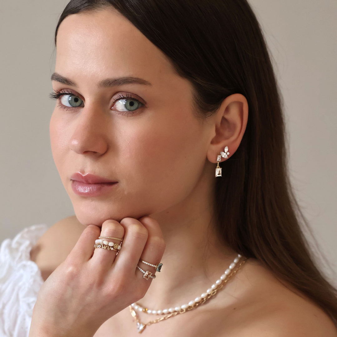 Earrings "Blattea"