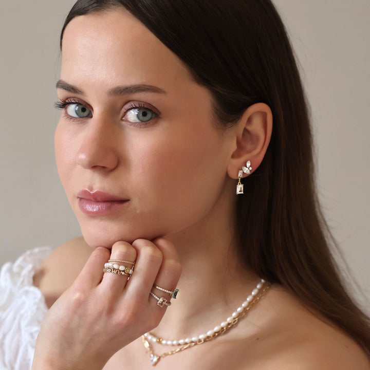 Earrings "Blattea"