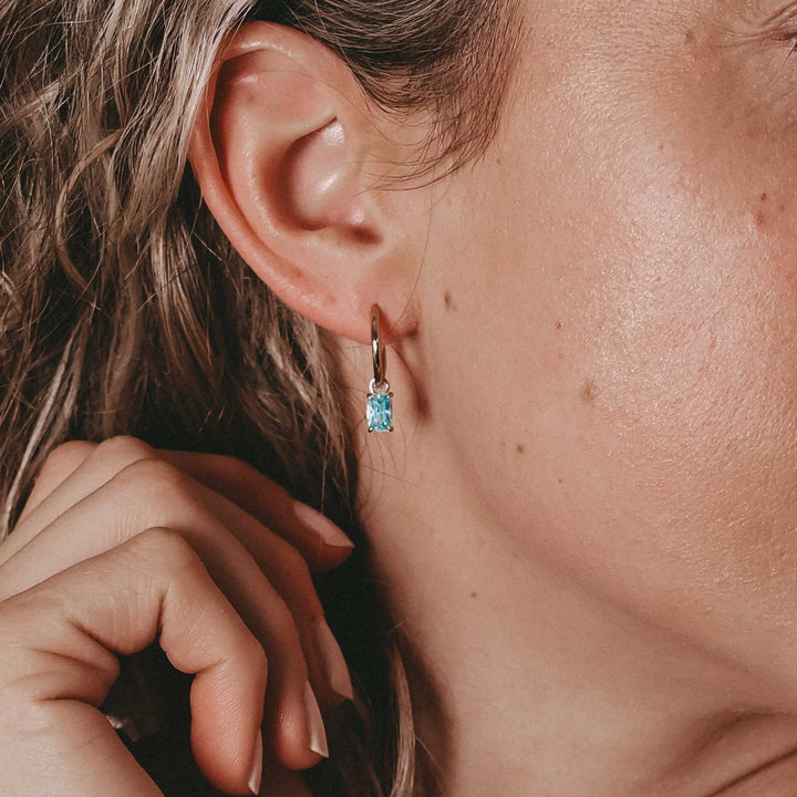 Ohrringe "Hang up simple & Celestial Azure"