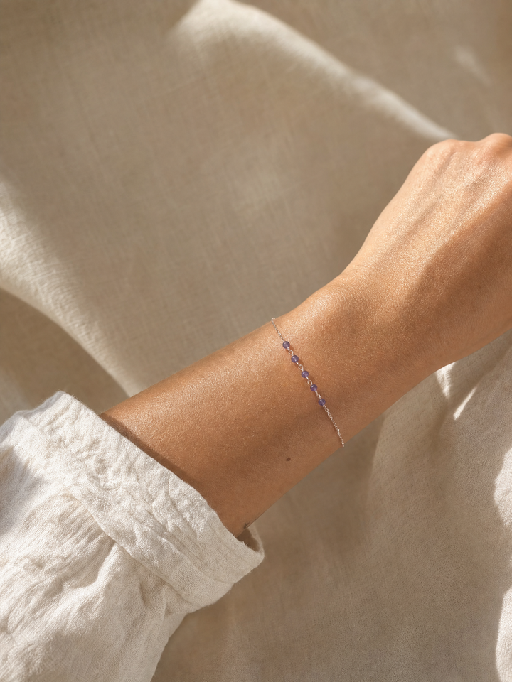 Armband "Siena" Amethyst rosévergoldet – Detailansicht