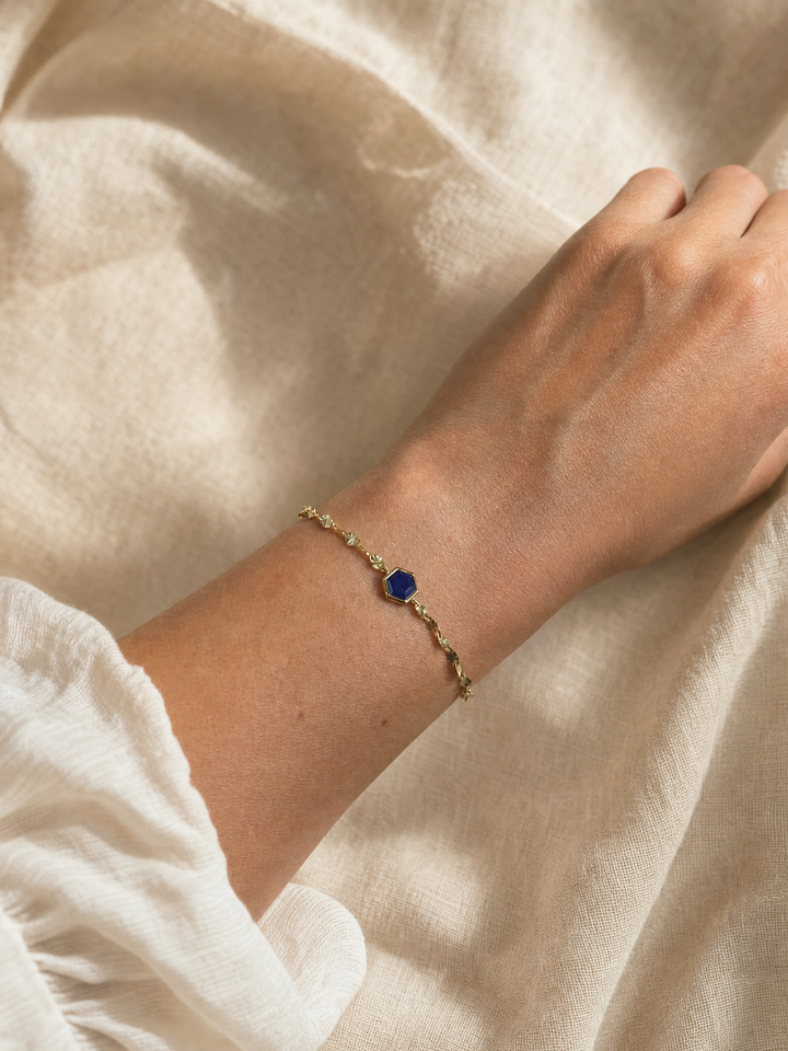 Armband „Firenze“ mit Lapislazuli – Detailansicht