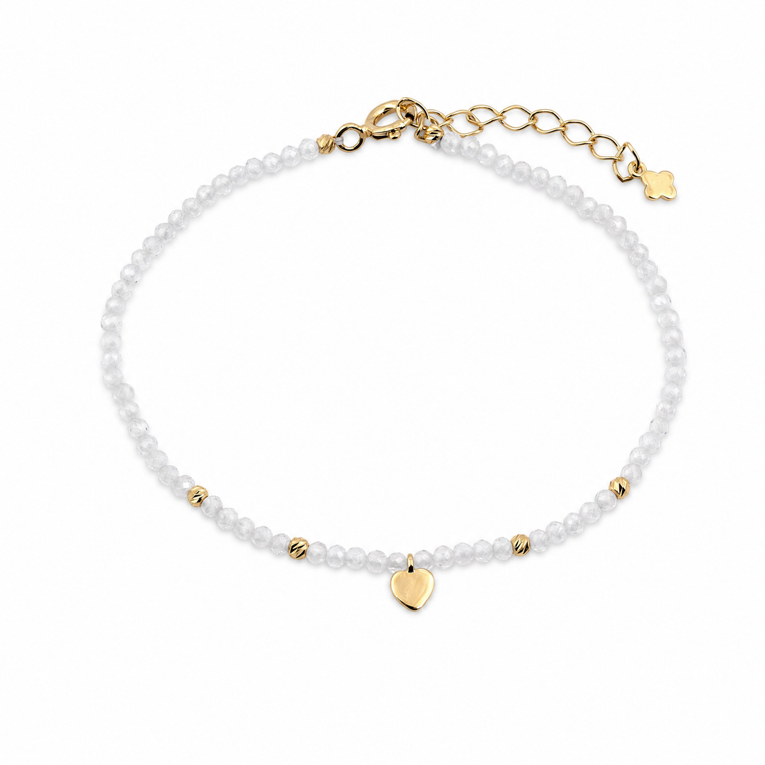 Armband "Amoretta" mit Zirkonia, Sterling Silber 925 vergoldet