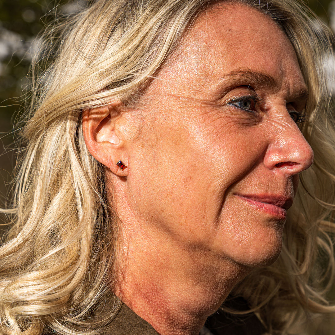 Ohrstecker "Veloura Red"