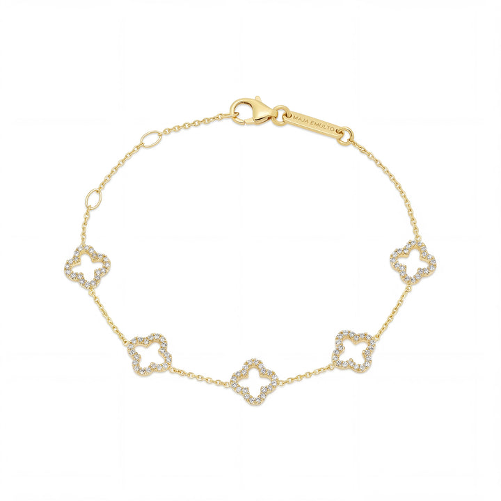 Armband "Sparkle Clover"