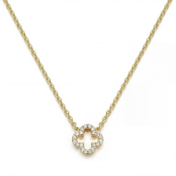 Halskette "Sparkle Clover"