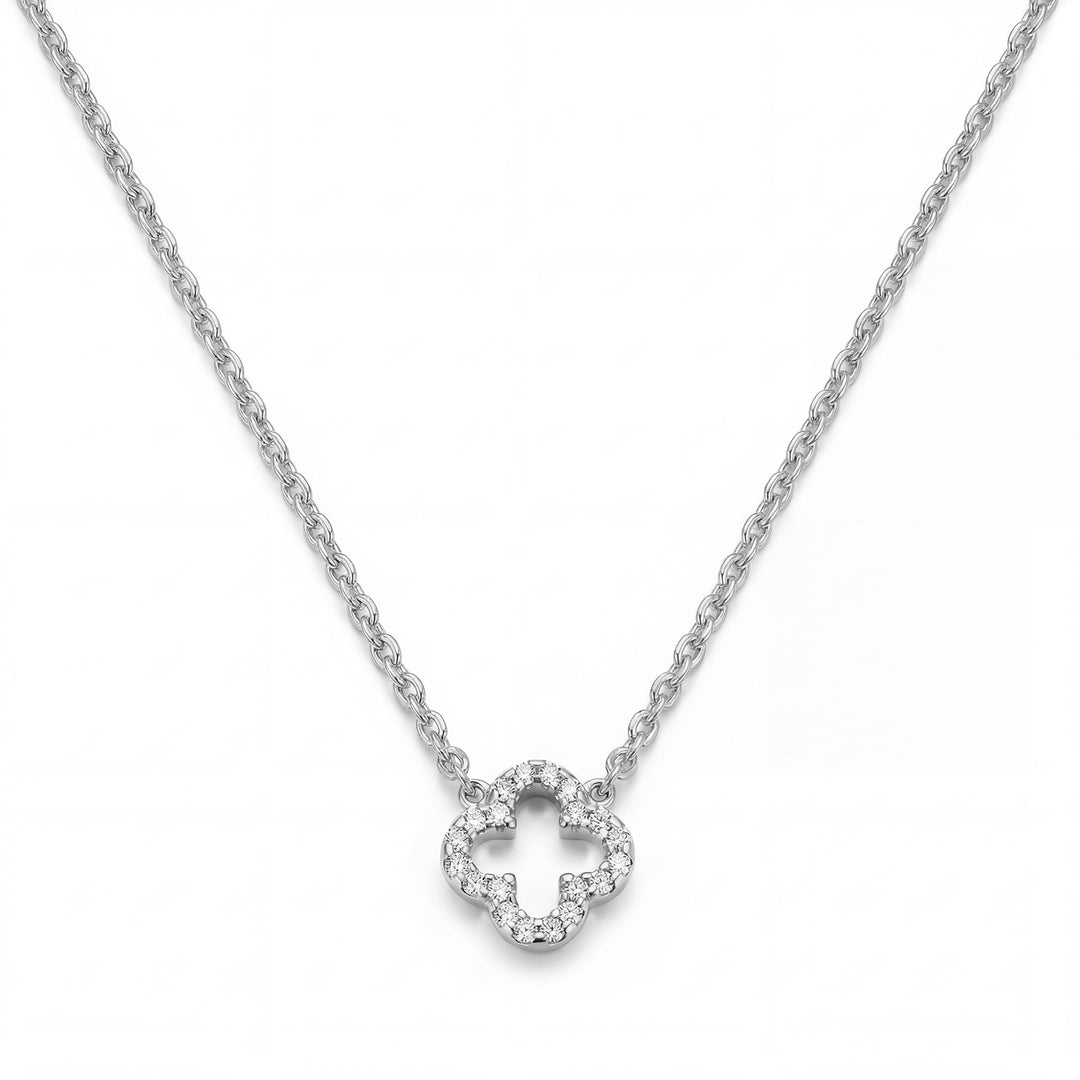 Halskette "Sparkle Clover"