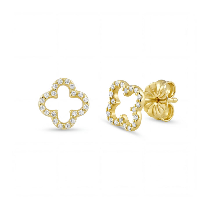 Ohrstecker "Sparkle Clover"