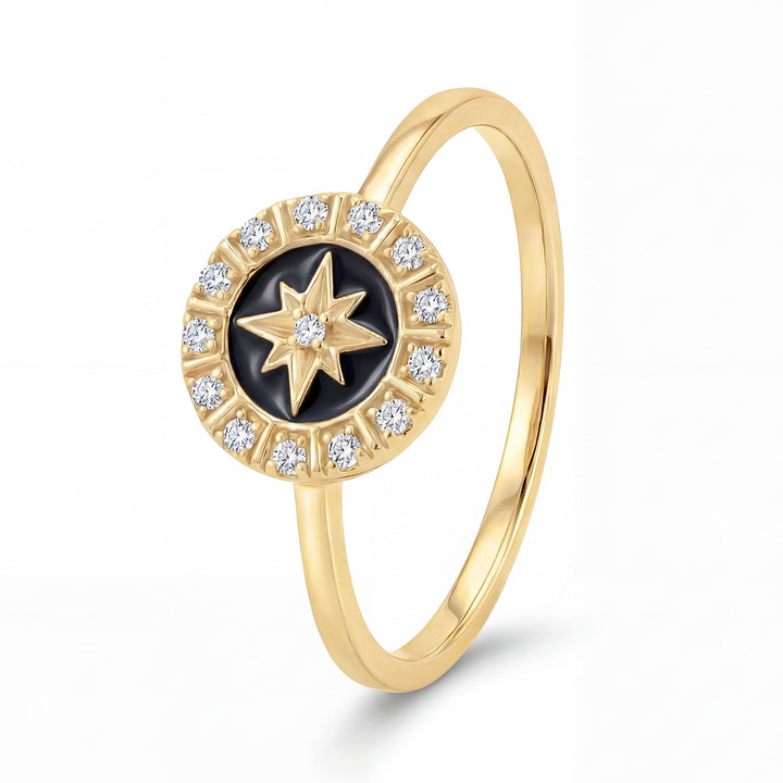 Ring "Starshine black"