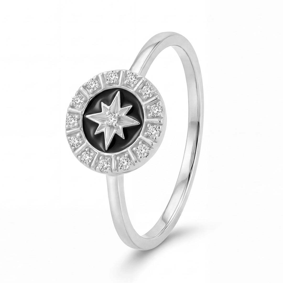 Ring "Starshine black"