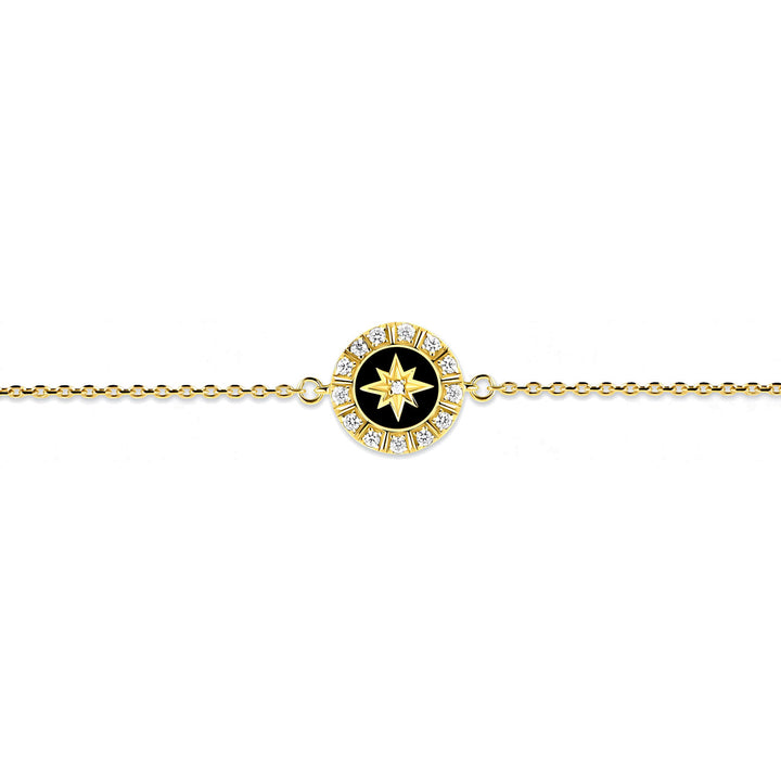 Bracelet "Star shine black"