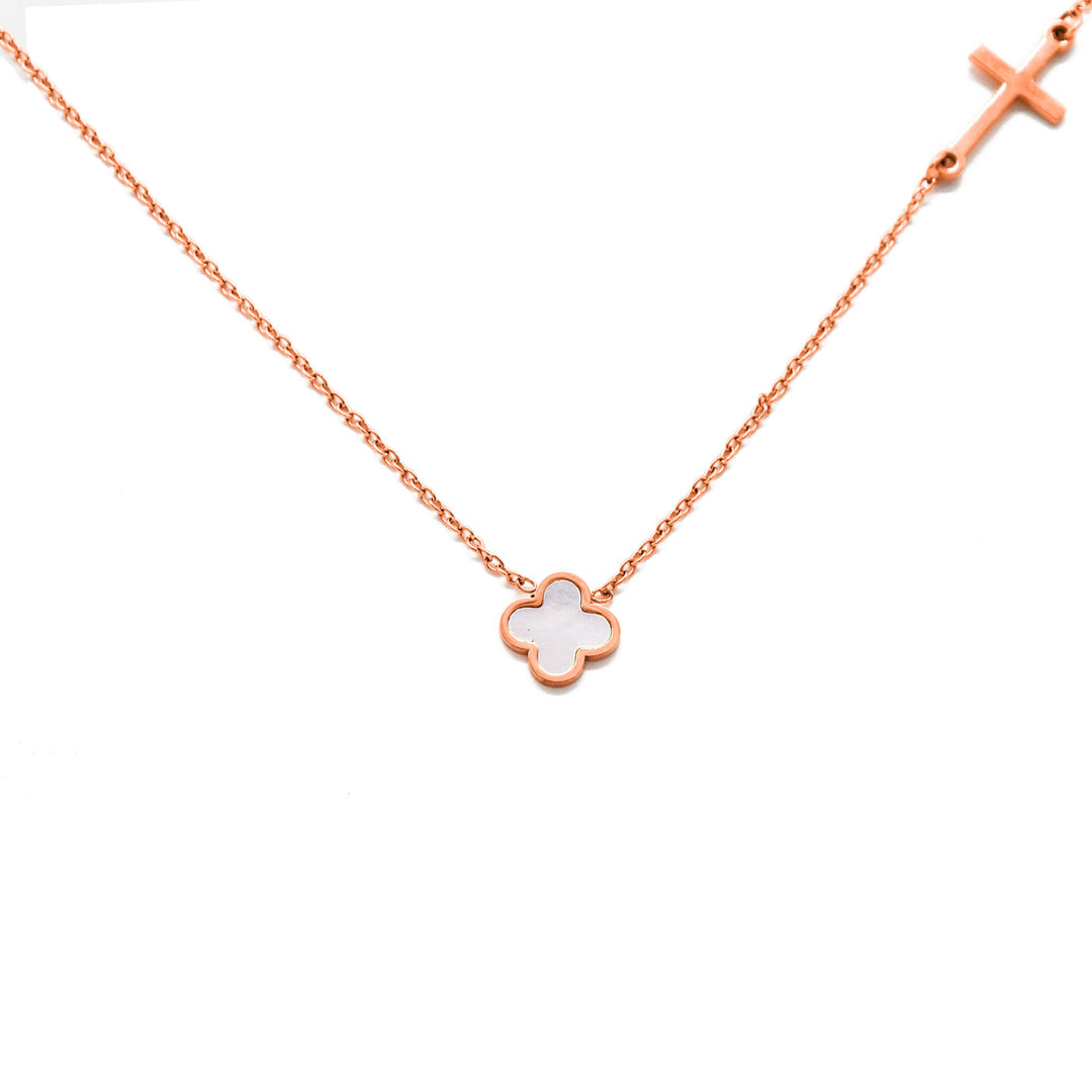 Necklace "Believe in the clover"