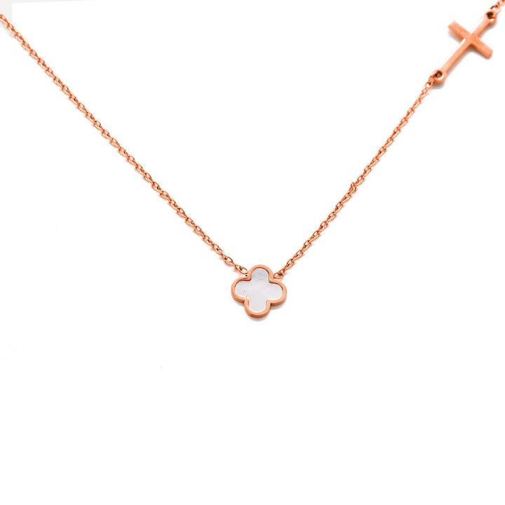 Necklace "Believe in the clover"