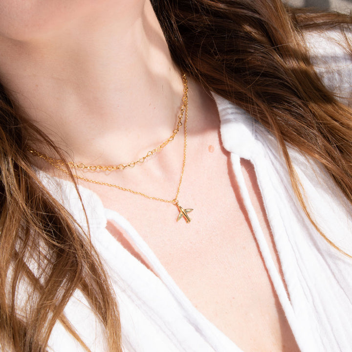 Necklace "Over the sky"
