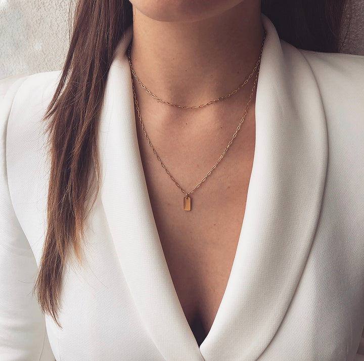 Necklace "Long leaves"