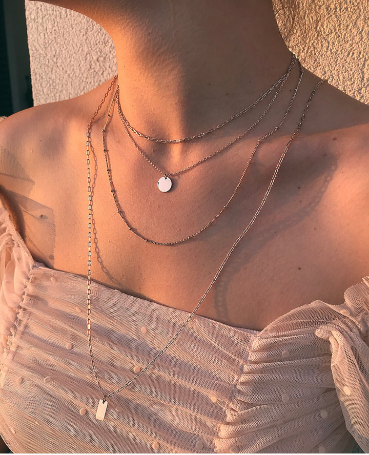 Necklace "Long leaves"