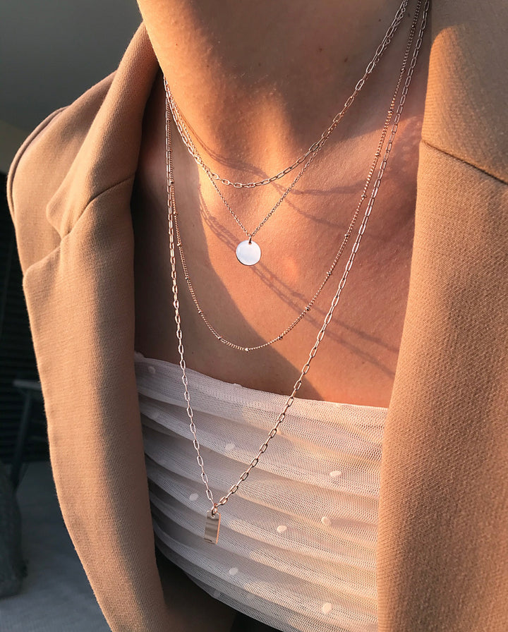 Necklace "Fireflies"