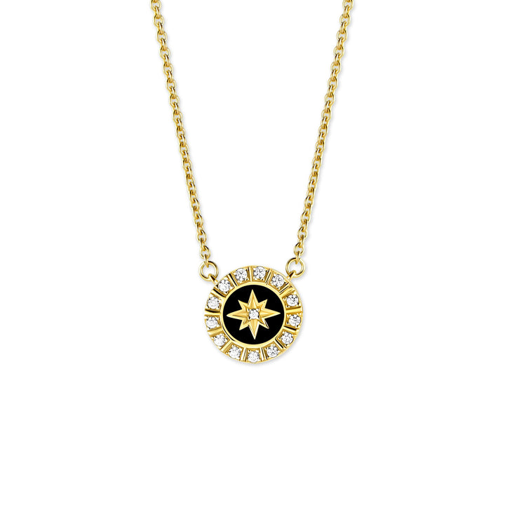 Necklace "Star shine black"