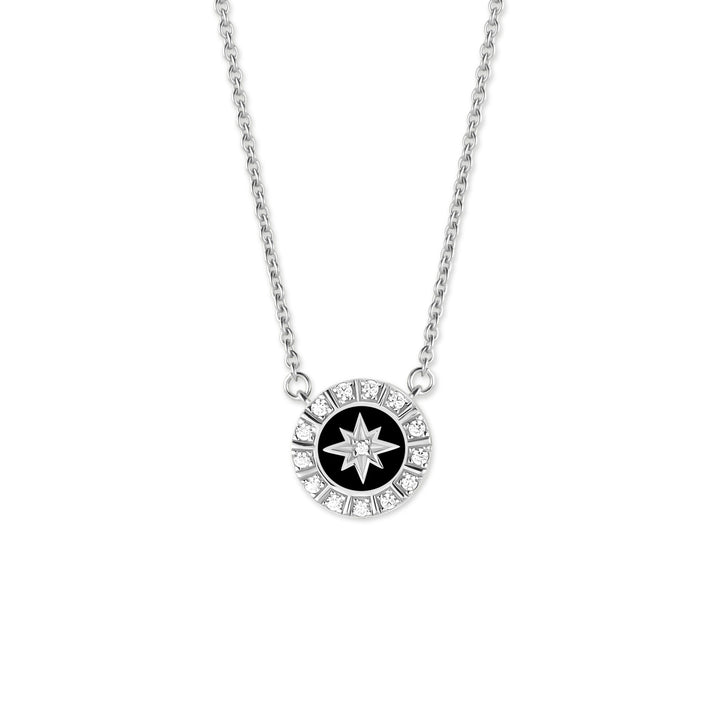 Necklace "Star shine black"