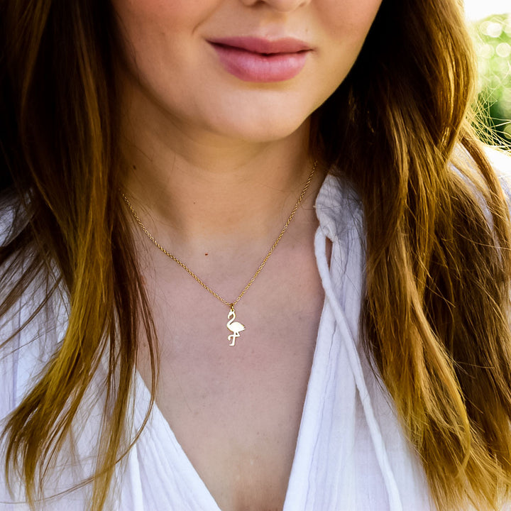 Necklace "Loving Flamingo"