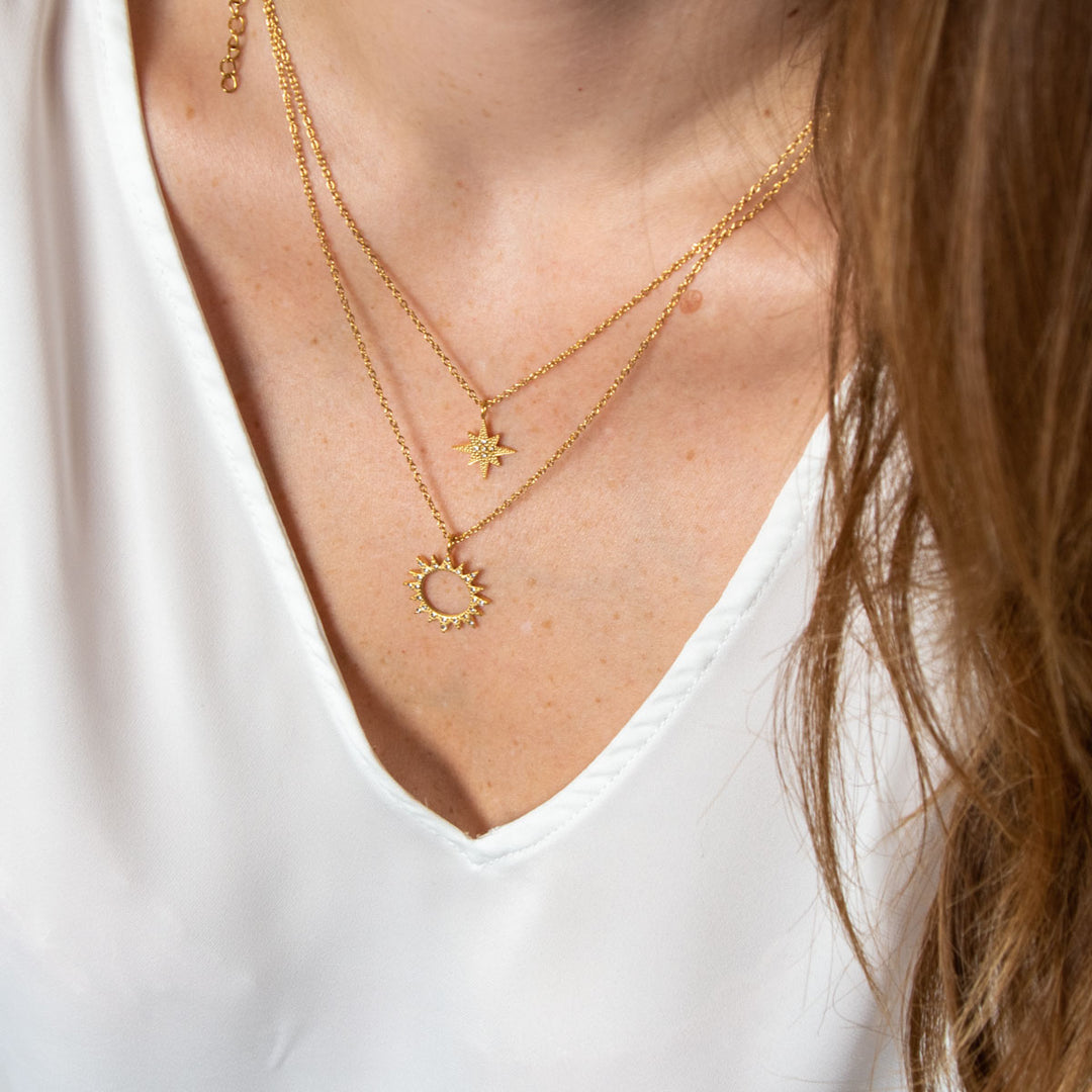 Necklace "Shiny Sun"