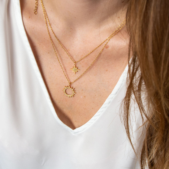Necklace "Shiny Sun"