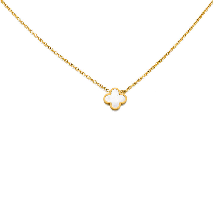 Necklace "Pearlclover"