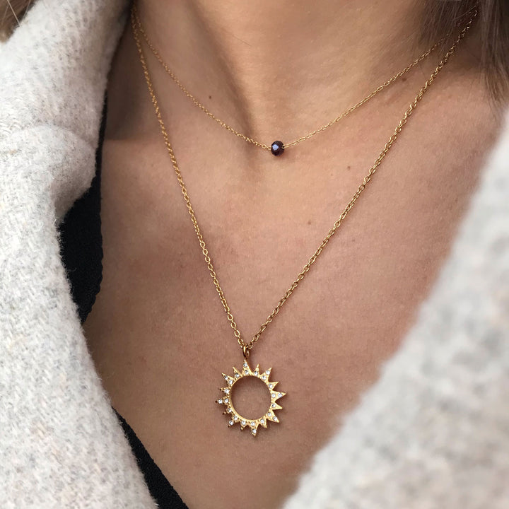 Necklace "Shiny Sun"