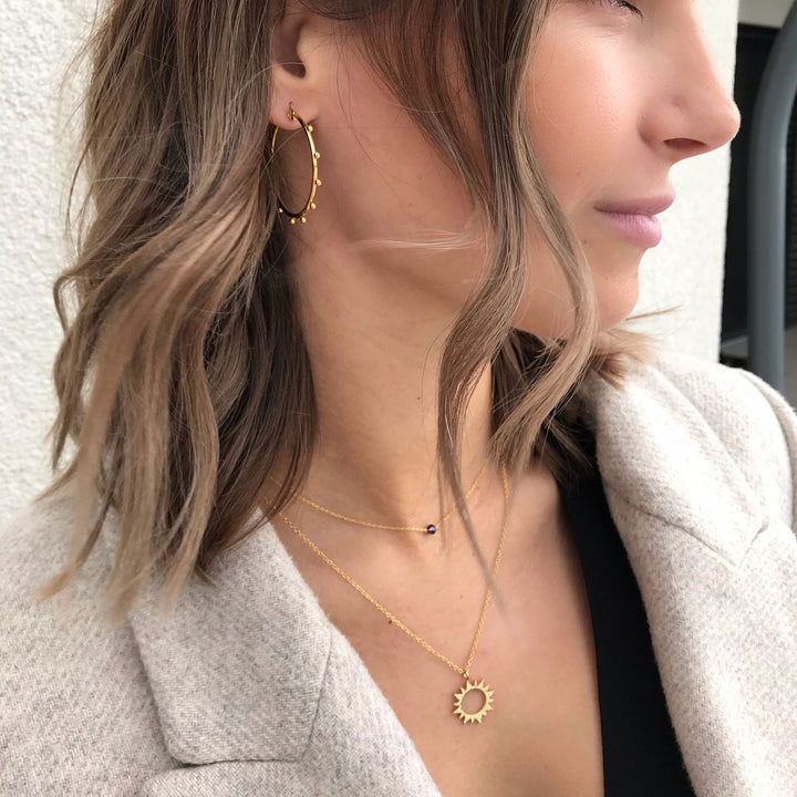 Earrings "Dotted Rings"