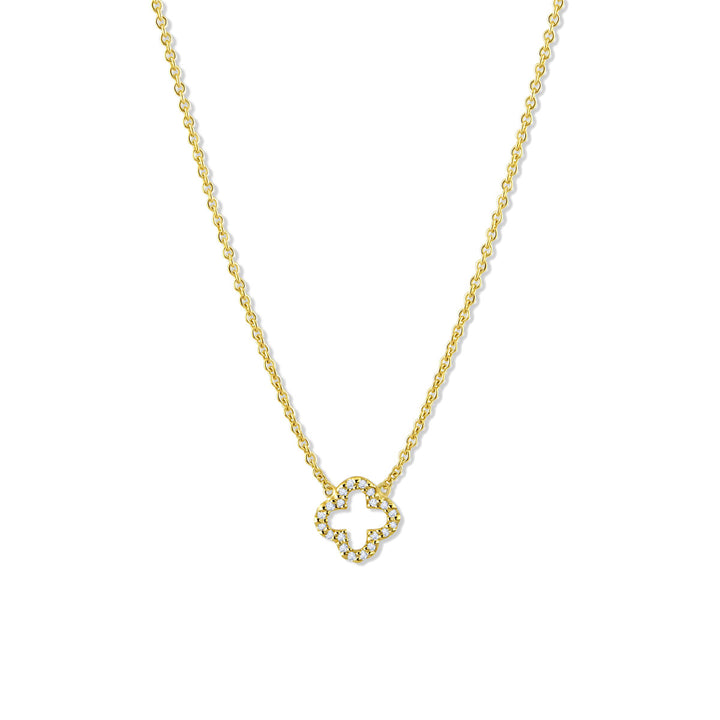 Necklace "Sparkle Clover"