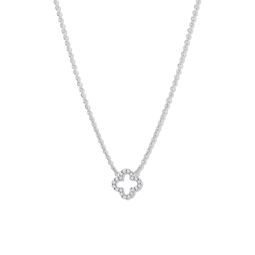 Necklace "Sparkle Clover"