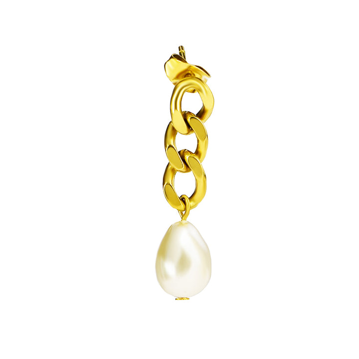 Earring "Tank Pearl" (single)
