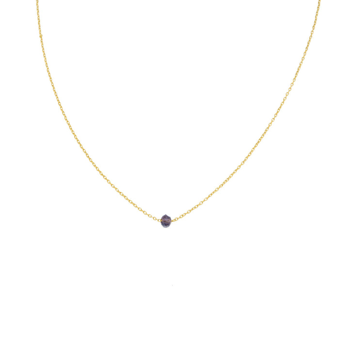Necklace "Purple Stone"