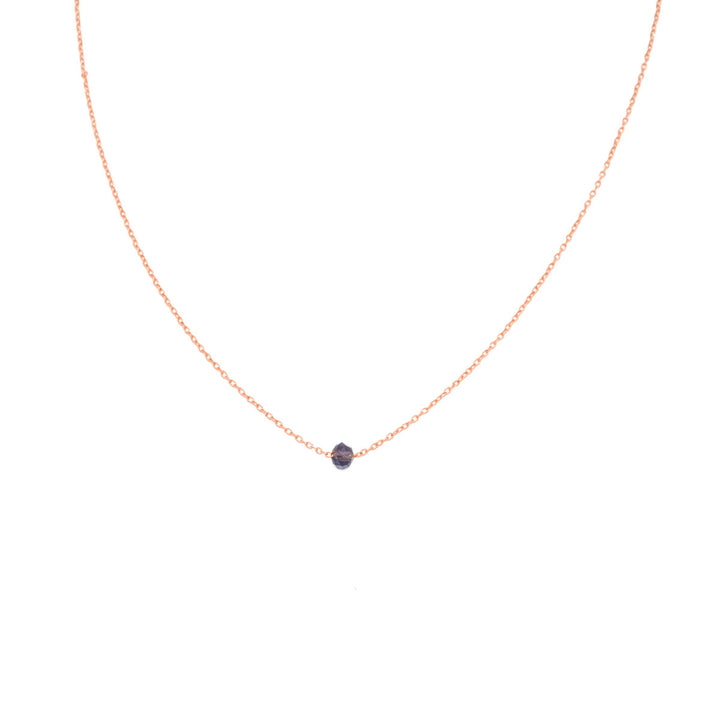 Necklace "Purple Stone"