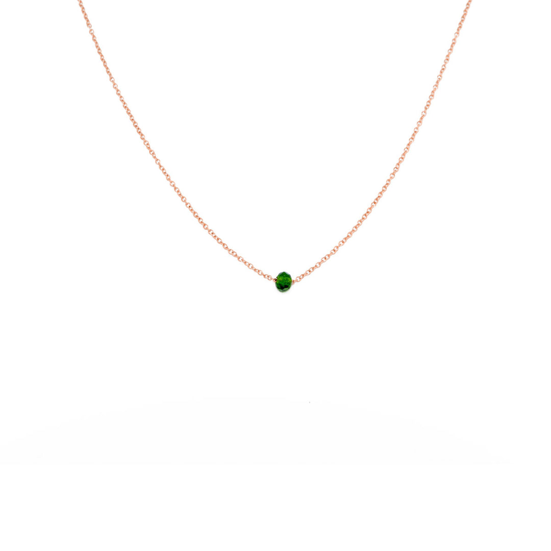 Necklace "Green Stone"