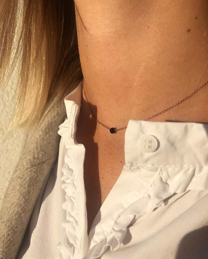 Necklace "Black Stone"